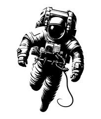 Astronaut isolated on white