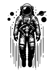 Astronaut vector isolated on white