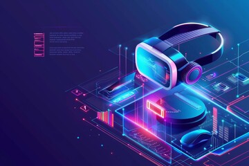 VR Excursions Mixed Virtual Reality Goggles for Glance. Augmented reality Glasses Interior design. 3D Future Technology Insight Headset Gadget and Digital Marketing Innovations Wearable Equipment