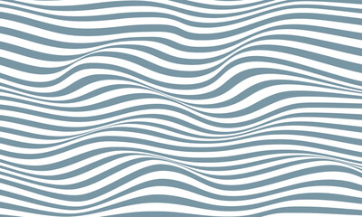 Abstract stripes optical art wave line background. Vector illustration