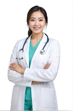 portrait of female doctor or medical professional