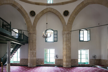 Fototapeta premium Muslim mosque interior, quiet place of prayer