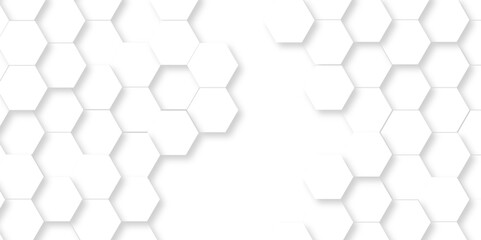 Vector seamless 3d abstract creative white hexagons backdrop background. modern background with hexagons. Hexagonal white hexagons honeycomb wallpaper with copy space for web cell honeycomb texture.
