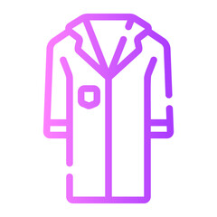 doctor coat Line Gradient Icon