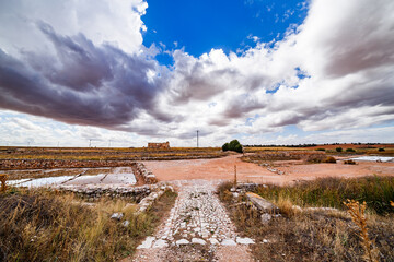 Bridge at the entrance to the Pinilla salt flats