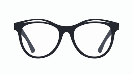 Glasses with round lenses. Vector illustration.