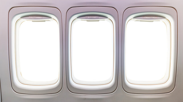 Window of airplane isolated on transparent background Remove png, Clipping Path, pen tool