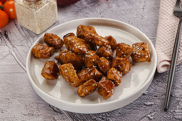 Chicken fillet with soya teriyaki sauce