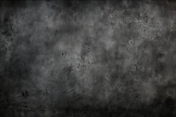 Black Textured Background with Grunge Effect - Aged Grey Wall with Abstract Dark Textures