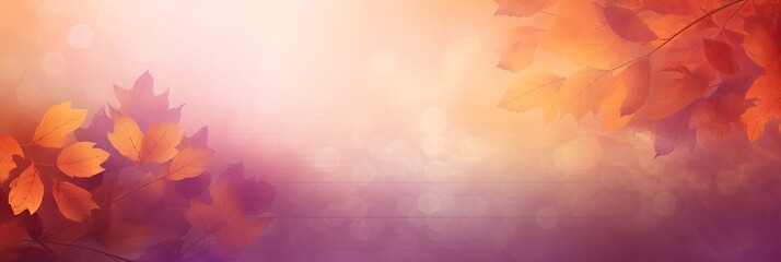Autumn Colors Background with Elegant Orange and Purple Gradient. Perfect for Thanksgiving Website