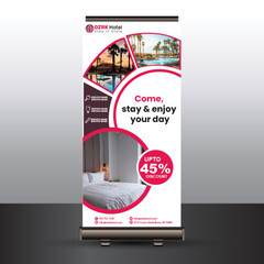 Standee Template, Roll up Banners template for business