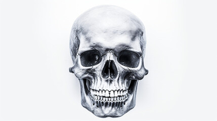 Skull face isoalted on white background