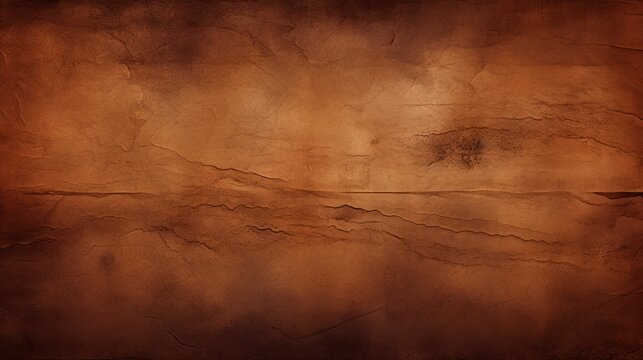 Earthy Brown Leather Texture Background - Large Illustration with Western Country Vibes Perfect for Hot Drink Advertisements
