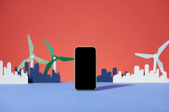 Charging station on mobile app map EV station