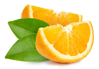 Fresh organic orange isolated