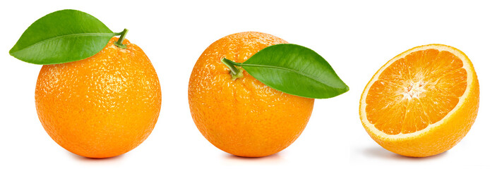 Fresh organic orange isolated