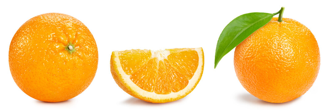 Fresh organic orange isolated