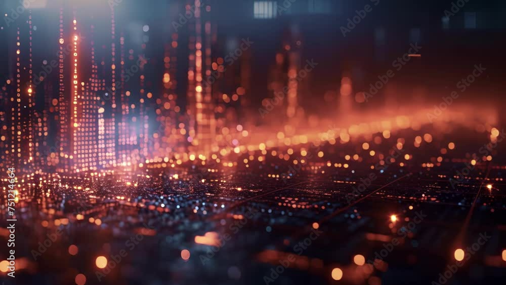 Poster a striking graph rises above a sea of numbers depicting the tailored and datainformed approach of da