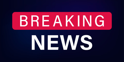 Breaking news banner vector design illustration