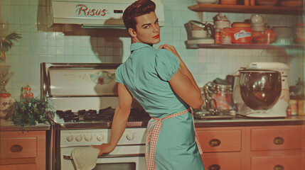 Gender Bending 1950s Pulp Advertisement - Strike A Pose