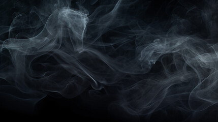 Texture smoke on a black background abstract