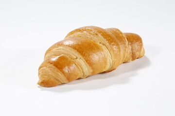 Croissant on white background