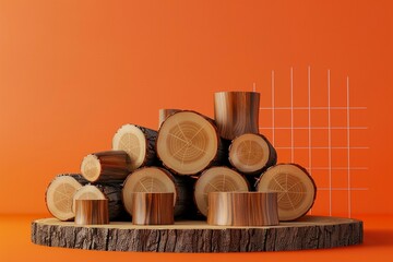 Wood log timber lumber tree