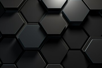 Urban-Inspired Geometric Design With Hexagons Creating a Contemporary and Stylish Background, Generative AI