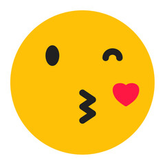 kissing face icon 