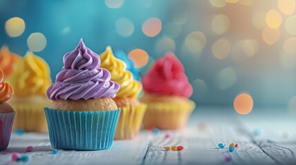 delicious cup cake colorful