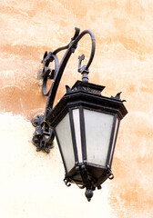 Old vintage street lighting in the Old Town of Krakow. - 751221878