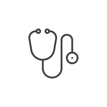 Stethoscope line icon