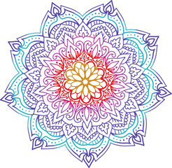 Mandala background drawn