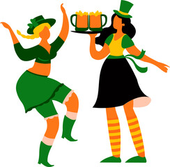 carefree, confetti, costume, dancing, drunk, enjoyment, friendship, hat, horizontal, laughing, men, nightclub, photography, relaxation, tradition, young adult, drinking, happiness, ireland, night, pub