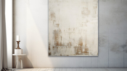 White grunge oil painting concrete old texture wall