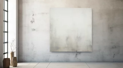 Türaufkleber White grunge oil painting concrete old texture wall © Anaya