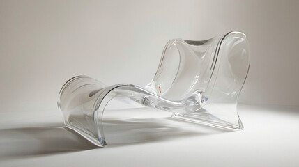 glass vase on white