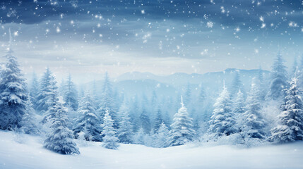 Fototapeta na wymiar Winter christmas background
