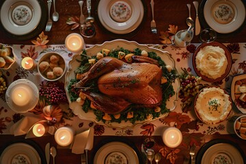 Thanksgiving Dinner A Celebration of Flavors and Traditions Generative AI