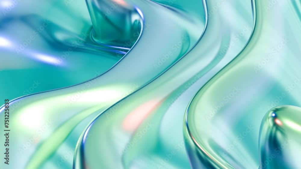 Poster abstract holographic loop animated background