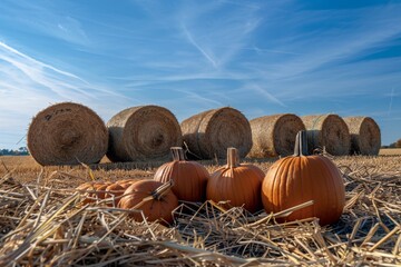 Harvesting the Season A Pumpkin Patch in September Generative AI