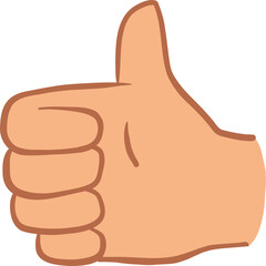 Cartoon hand. Different gesture pointing, attention, fist, thumbs up. Isolated vector illustration