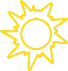 Summer Sun Vector