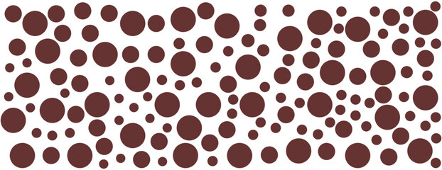 Brown Bubbles soda seamless pattern. white color soap texture.