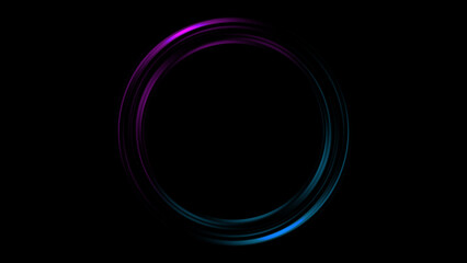 Abstract background with luminous swirling. Elegant glowing circle.