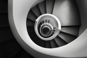 Spiral staircase in a building