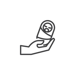 Pediatric healthcare service line icon