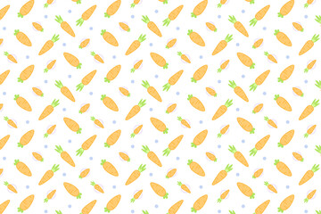 Karotten und Punkte, Hintergrund, Ostern, bunt