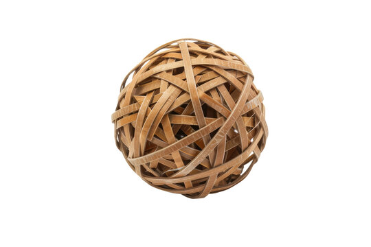 Rubber Band Ball Isolated On Transparent Background