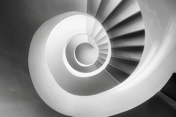Spiral staircase in a building